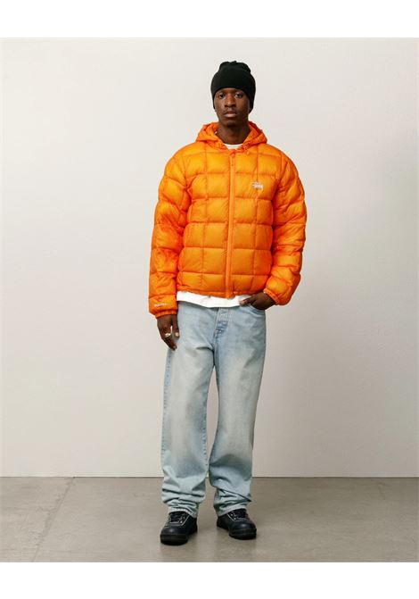 giacca midweight hooded puffer uomo arancio STÜSSY | 1158560602