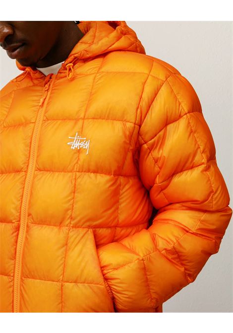 giacca midweight hooded puffer uomo arancio STÜSSY | 1158560602
