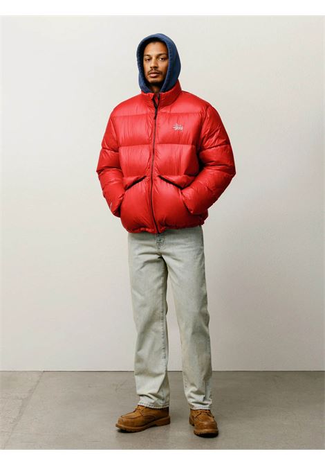 giacca imbottito micro ripstop uomo rosso STÜSSY | 1158770601