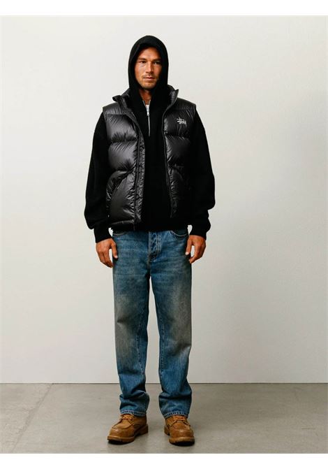 gilet imbottito micro ripstop uomo nero STÜSSY | 1158950001