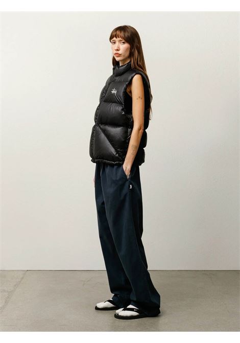gilet imbottito micro ripstop uomo nero STÜSSY | 1158950001