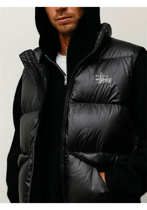 gilet imbottito micro ripstop uomo nero STÜSSY | 1158950001