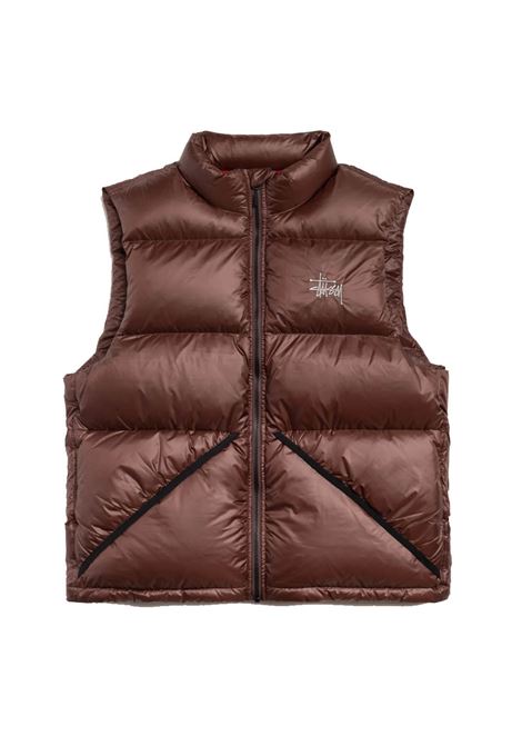 gilet imbottito micro ripstop uomo marrone STÜSSY | 1158951001