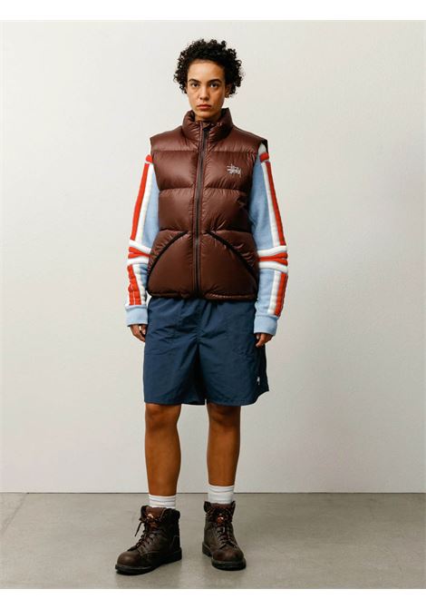 gilet imbottito micro ripstop uomo marrone STÜSSY | 1158951001