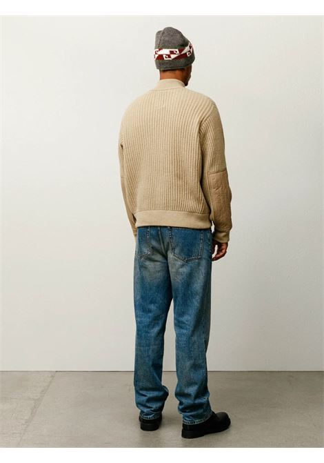 maglione patch zip uomo sabbia STÜSSY | 1172691020