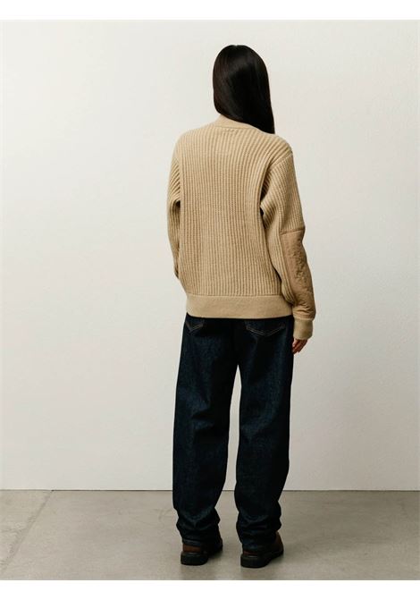 maglione patch zip uomo sabbia STÜSSY | 1172691020