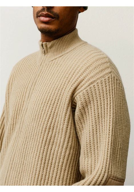 maglione patch zip uomo sabbia STÜSSY | 1172691020