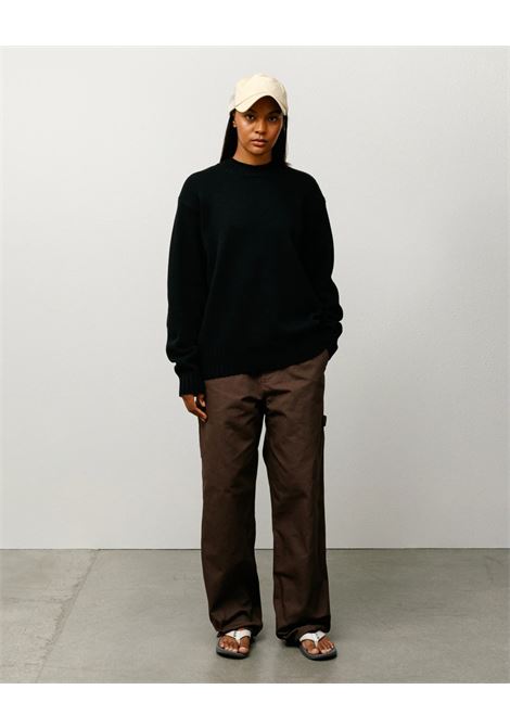 maglione tonal mock neck uomo nero STÜSSY | 1172760001