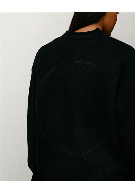 maglione tonal mock neck uomo nero STÜSSY | 1172760001