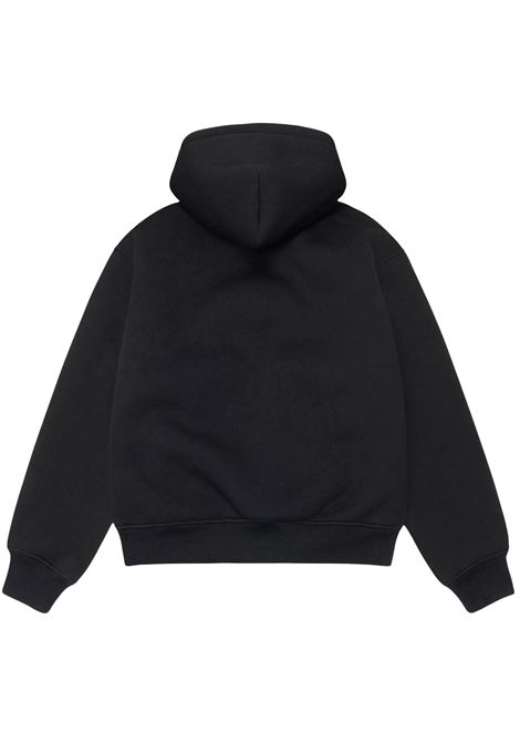 felpa bonded sherpa lined hood uomo nera STÜSSY | 1185850001