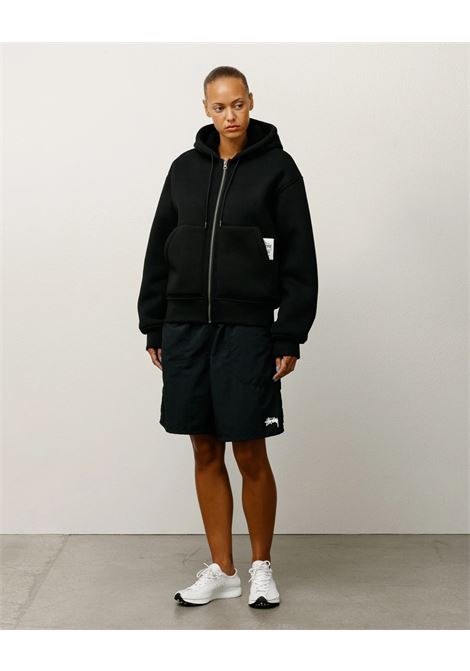 felpa bonded sherpa lined hood uomo nera STÜSSY | 1185850001