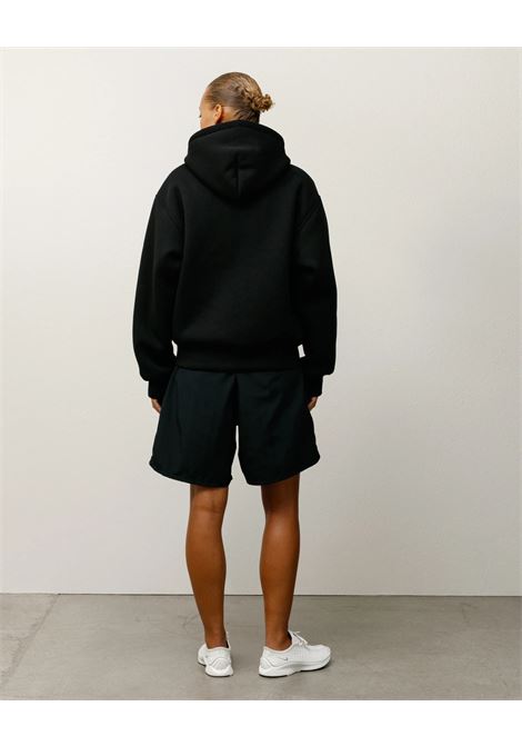 felpa bonded sherpa lined hood uomo nera STÜSSY | 1185850001