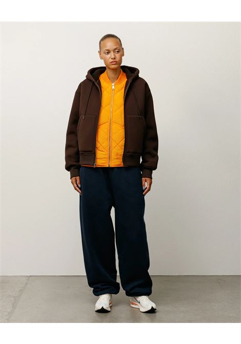 felpa bonded sherpa lined hood uomo marrone STÜSSY | 1185851001