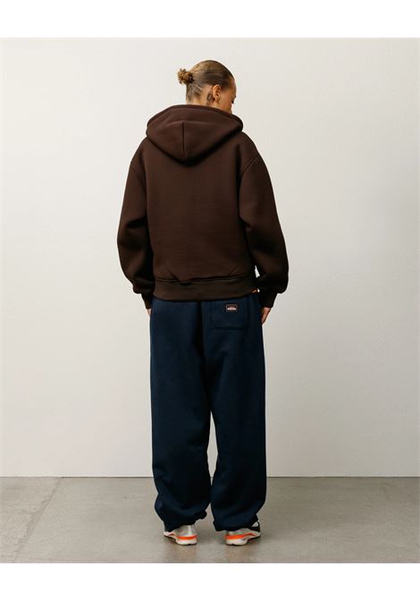 felpa bonded sherpa lined hood uomo marrone STÜSSY | 1185851001