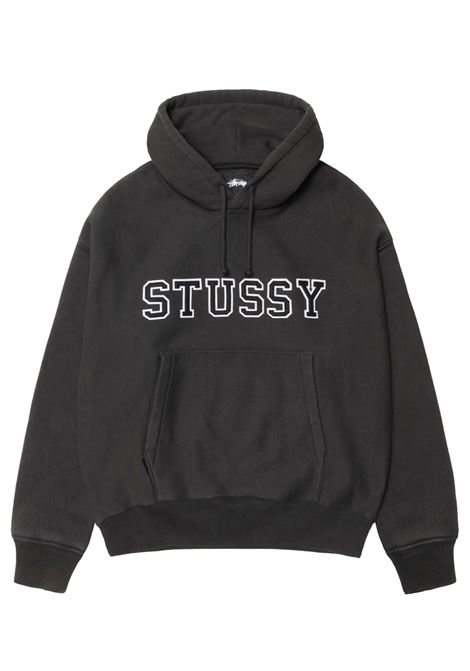 felpa felt applique hood uomo nera STÜSSY | 1185910001