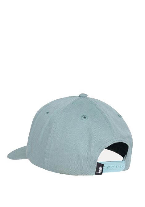 cappello mid-depth big stock snapback uomo nero celeste STÜSSY | 13111452677