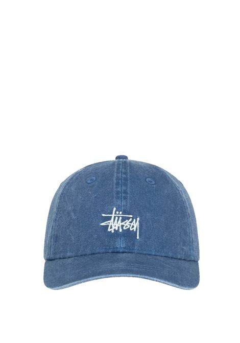 basic washed low po cap uomo navy STÜSSY | 13111632675