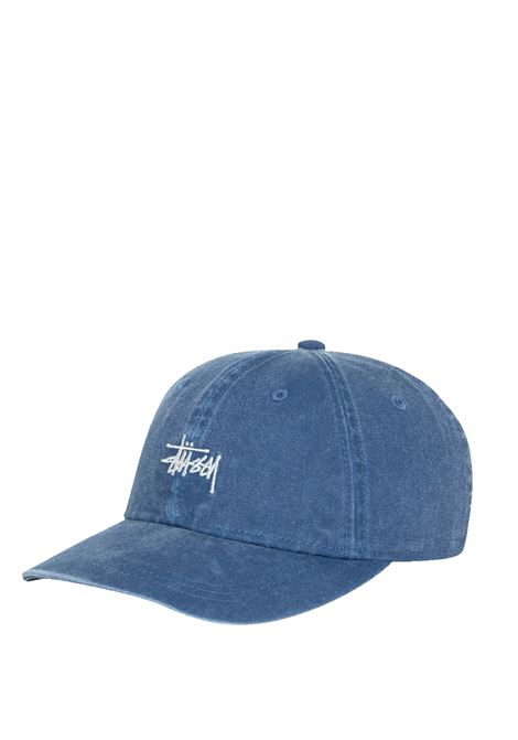 basic washed low po cap uomo navy STÜSSY | 13111632675