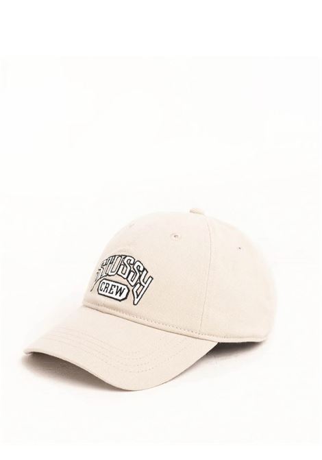cappello lp stüssy crew strapback uomo sabbia STÜSSY | 13111921020