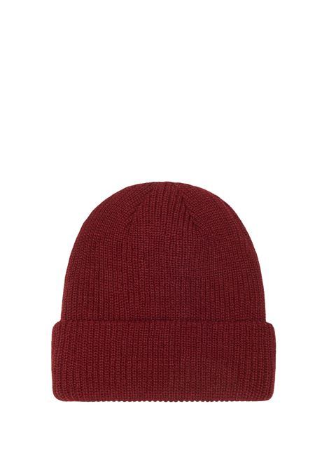 cappello basic cuff beanie uomo rosso scuro STÜSSY | 13210190613