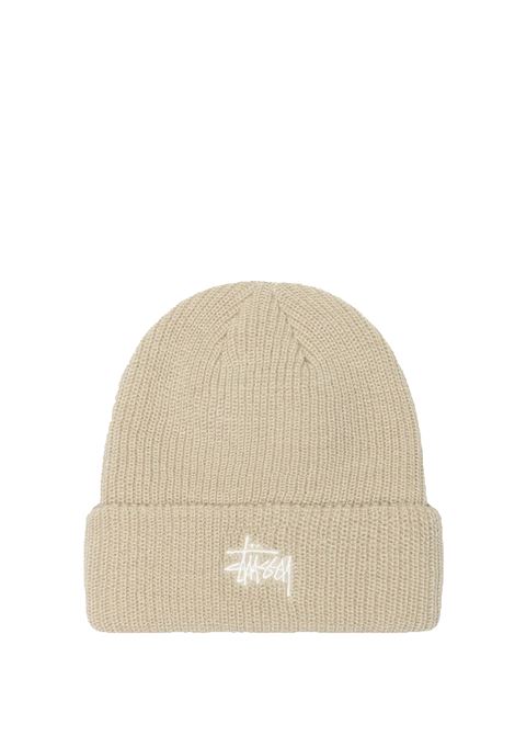 cappello basic cuff beanie uomo faded tan STÜSSY | 13210192728