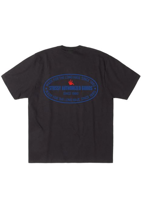 t-shirt authorized tee uomo nera STÜSSY | 19051220001