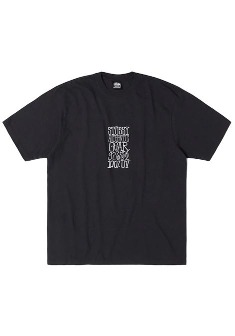 t-shirt Replica Fake gear pigment dyed uomo nera STÜSSY | 19051240090