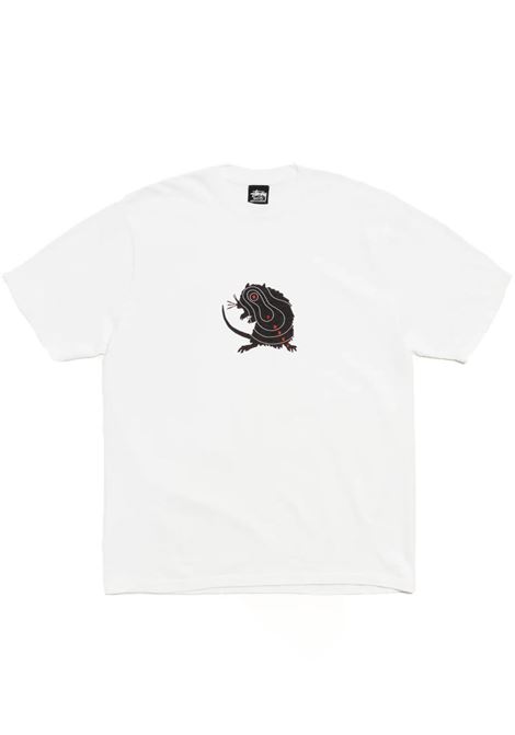 t-shirt long rage tee uomo bianca STÜSSY | 19051421201