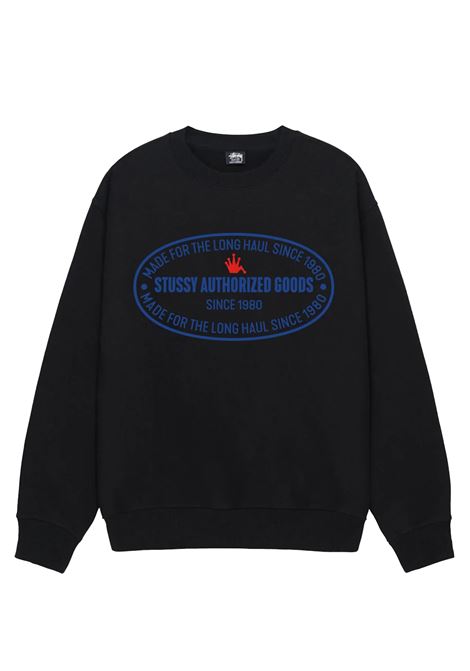 felpa authorized crew uomo nera STÜSSY | 19151220001
