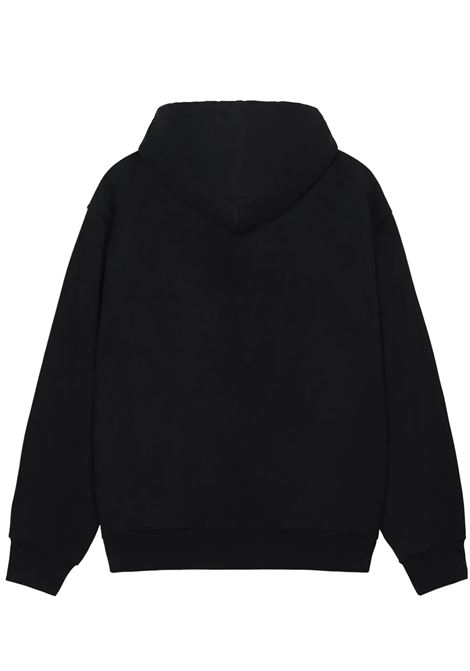 felpa mirror zip hoodie uomo nera STÜSSY | 19751270001