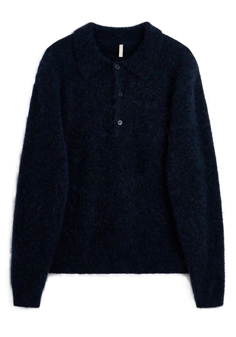 polo mohair uomo navy SUNFLOWER | 3074200