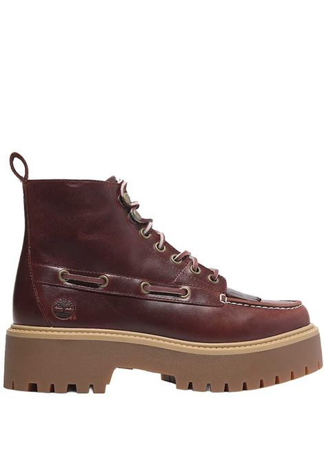 stivali stone street mid lace up boots donna burgundy TIMBERLAND | TB0A27YZEIW1
