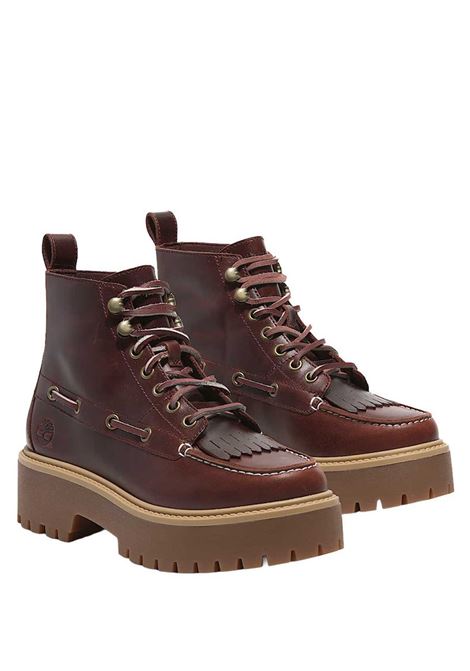 stivali stone street mid lace up boots donna burgundy TIMBERLAND | TB0A27YZEIW1