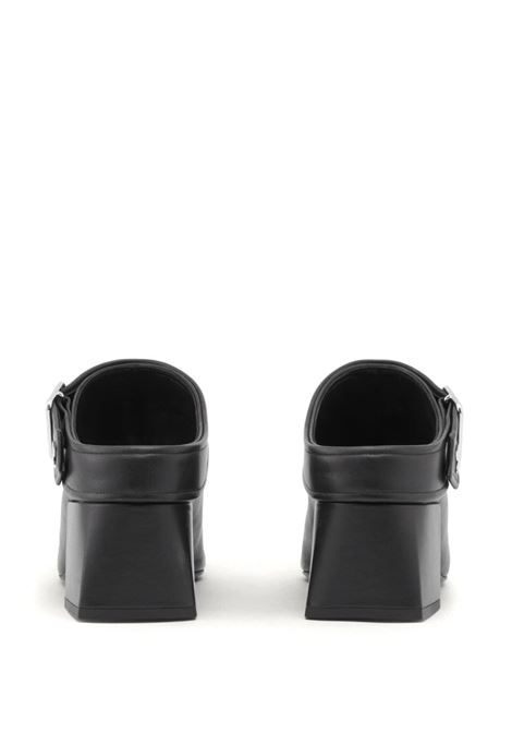 mules gogo donna neri in pelle COURRÈGES | 124SCS096CV00279999