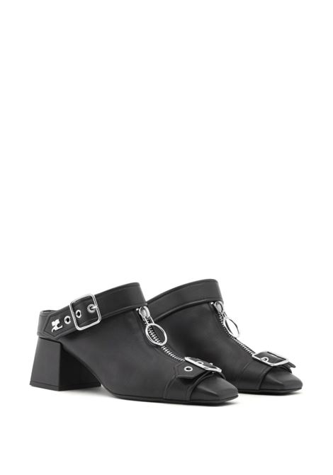 mules gogo donna neri in pelle COURRÈGES | 124SCS096CV00279999