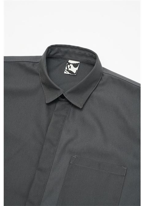 camicia processing overshirt uomo grigia in cotone GR10K | SS24GR2AMCVCG