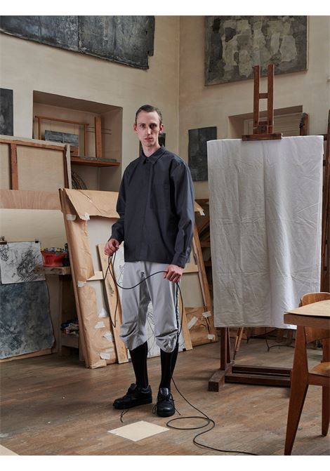 camicia processing overshirt uomo grigia in cotone GR10K | SS24GR2AMCVCG