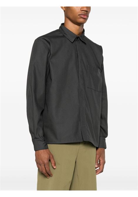 camicia processing overshirt uomo grigia in cotone GR10K | SS24GR2AMCVCG