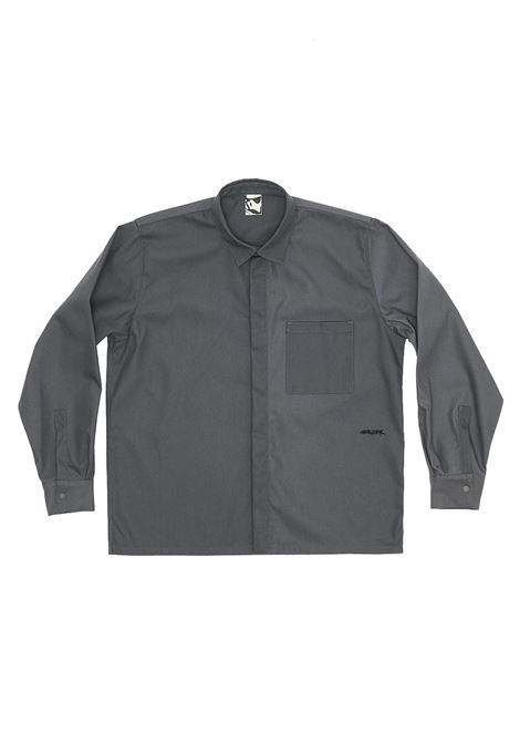 camicia processing overshirt uomo grigia in cotone GR10K | SS24GR2AMCVCG
