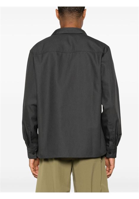 camicia processing overshirt uomo grigia in cotone GR10K | SS24GR2AMCVCG