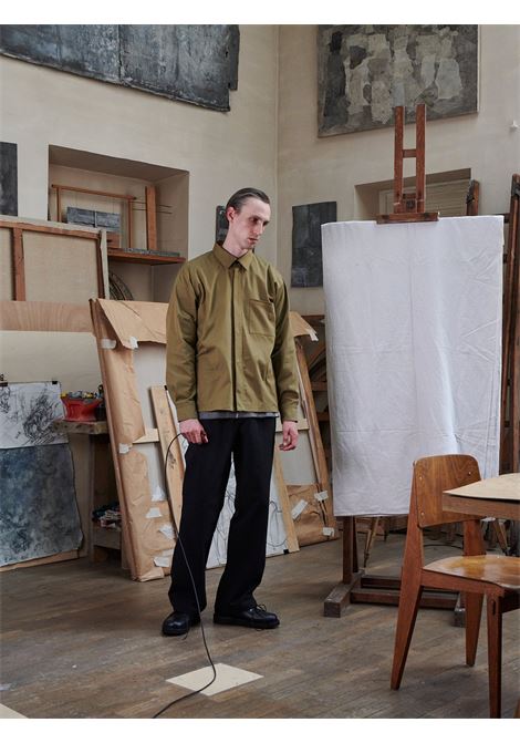 camicia processing overshirt uomo beige  in cotone GR10K | SS24GR2AMWPDA