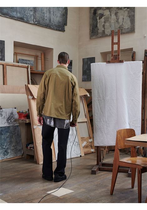 camicia processing overshirt uomo beige  in cotone GR10K | SS24GR2AMWPDA