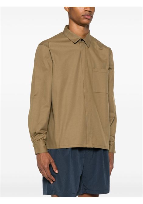 camicia processing overshirt uomo beige  in cotone GR10K | SS24GR2AMWPDA