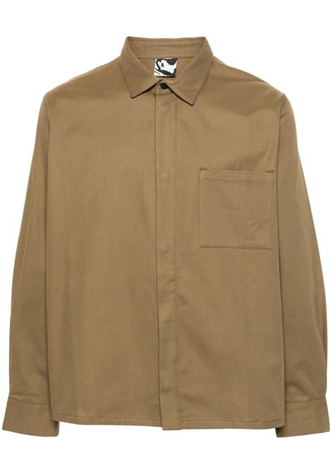camicia processing overshirt uomo beige  in cotone GR10K | SS24GR2AMWPDA