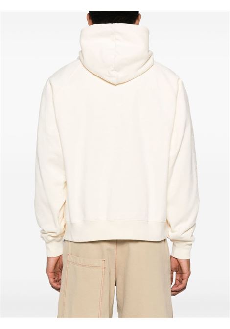 felpa le hoodie typo unisex beige in cotone JACQUEMUS | 245JS234-2341130