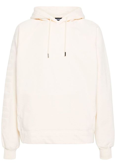 felpa le hoodie typo unisex beige in cotone JACQUEMUS | 245JS234-2341130