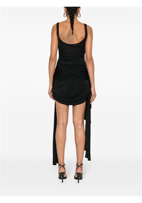 abito braped donna nero in viscosa MUGLER | 24S1RO158660091999