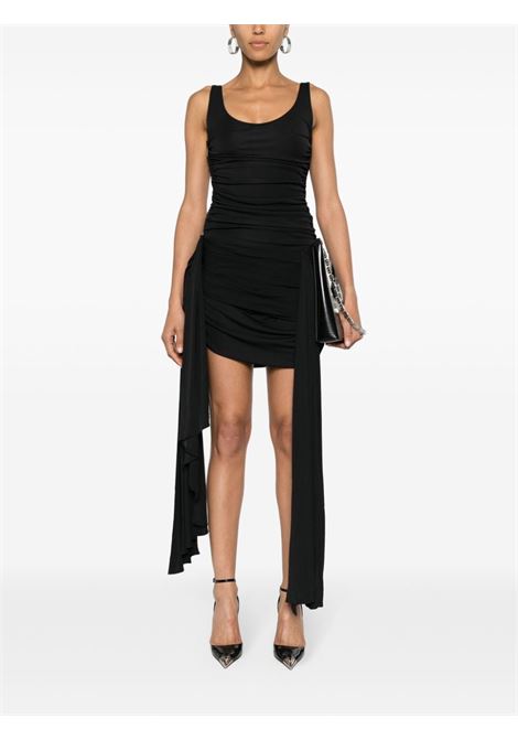 abito braped donna nero in viscosa MUGLER | 24S1RO158660091999