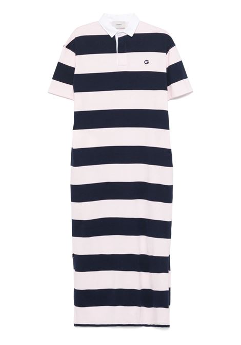 abito lungo strieped polo donna navy e rosa COPERNI | COPJS120F5026PNKBLU