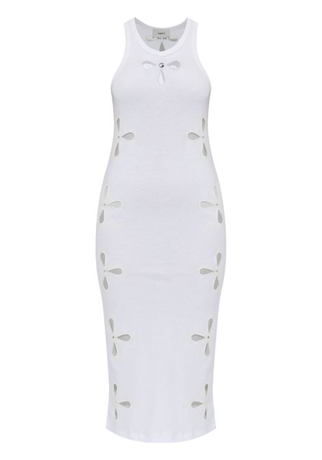 petal embroidered tank dress donna bianco COPERNI | COPJS128F5012WHT